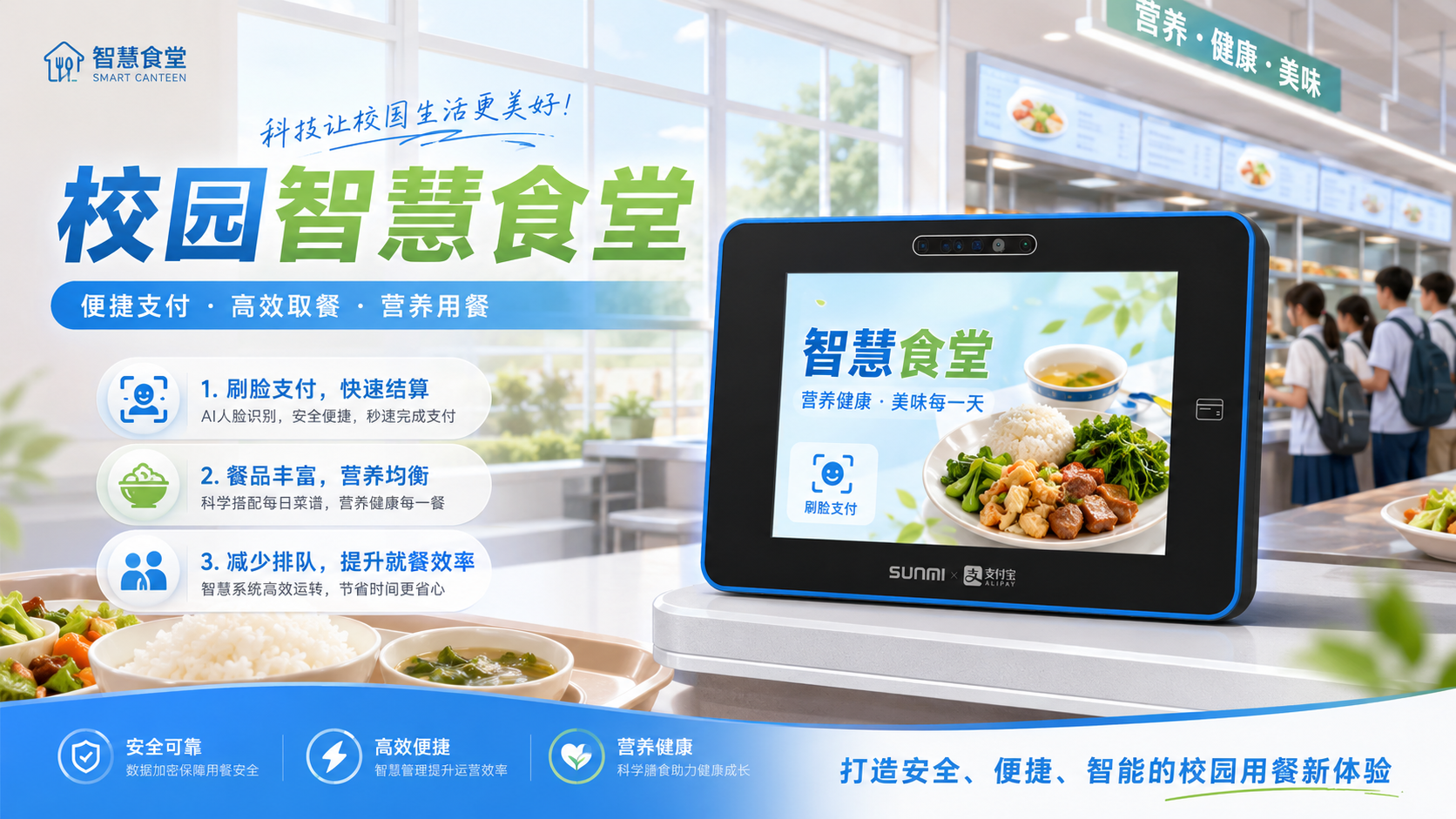 园区食堂窗口招商
